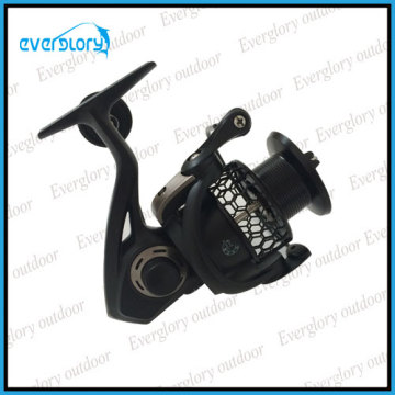 Matt Black Reel com Matt Gunsmoke Decoração Spinning Reel Fishing Tackle